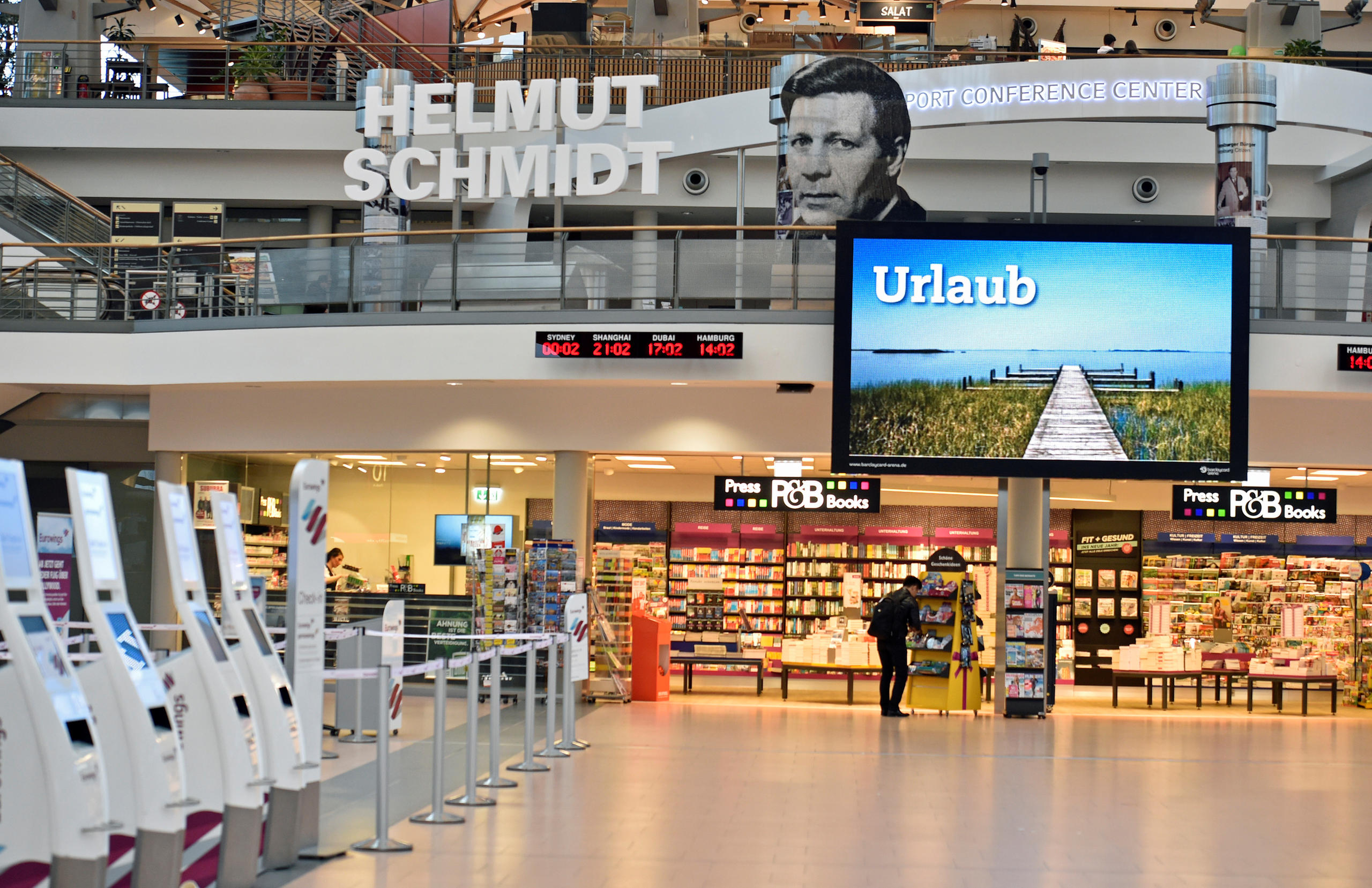Area check-in all aeroporto di Amburgo