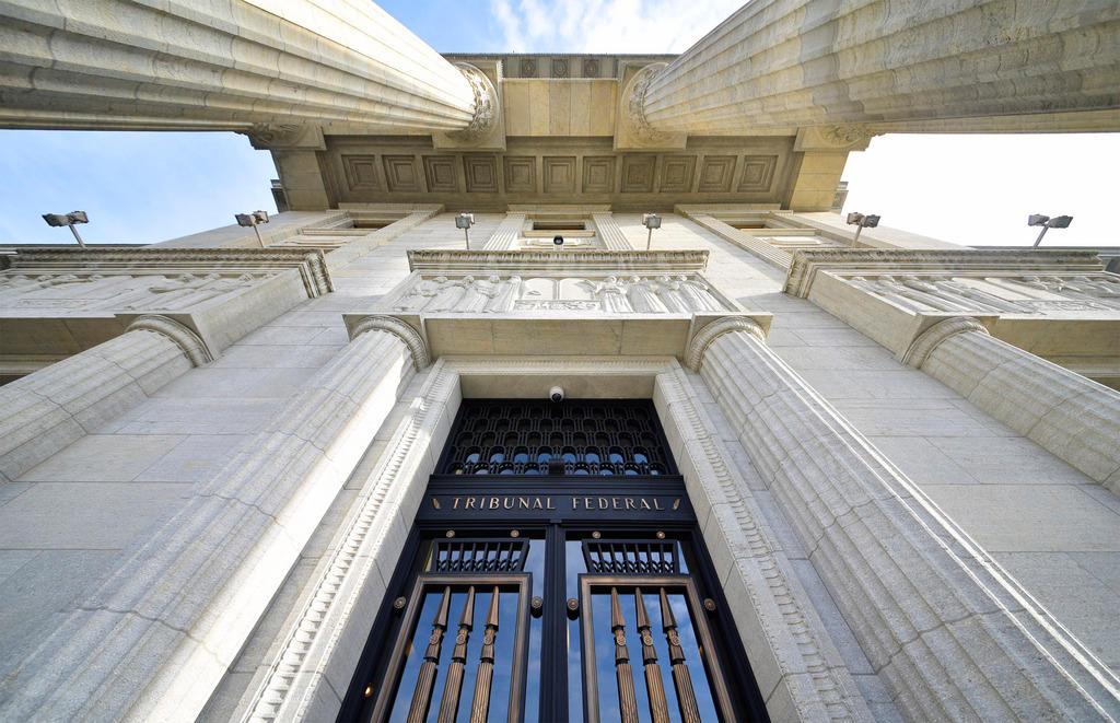 Entrance to the Swiss Supreme Court in Lausanne