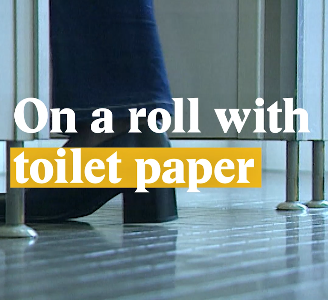 A cover image for a Nouvo video about toilet paper.
