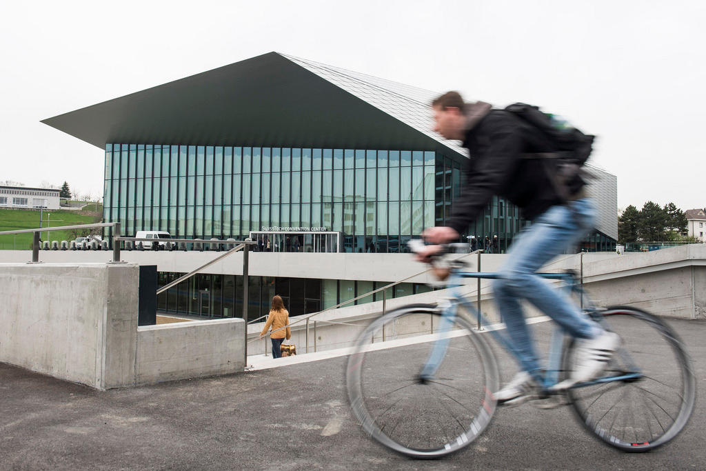 SwissTech Convention Center at the Federal Institute of Technology, Lausanne.