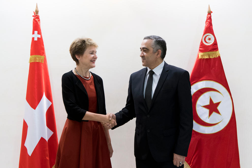 swiss justice minister with tunisian interior minister