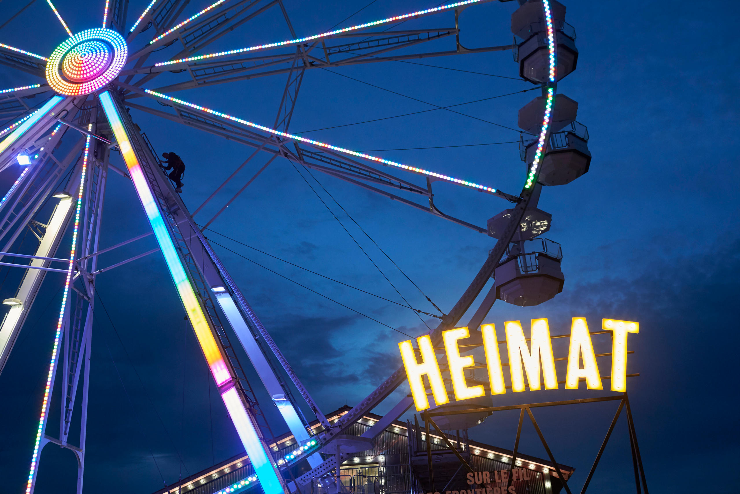 A ferris wheel