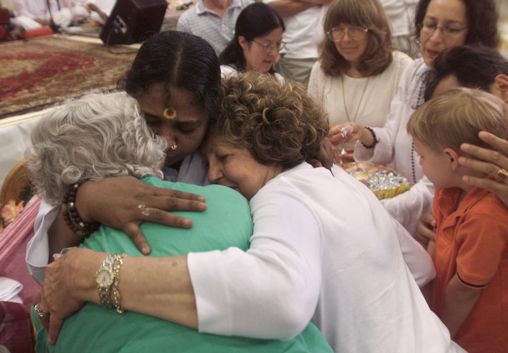 Women hugging