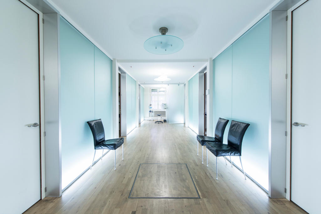 The hallway in the house of doctors, the medix group practice in Zuerich, Switzerland.