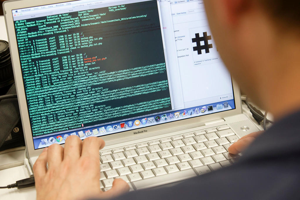 hacker at work