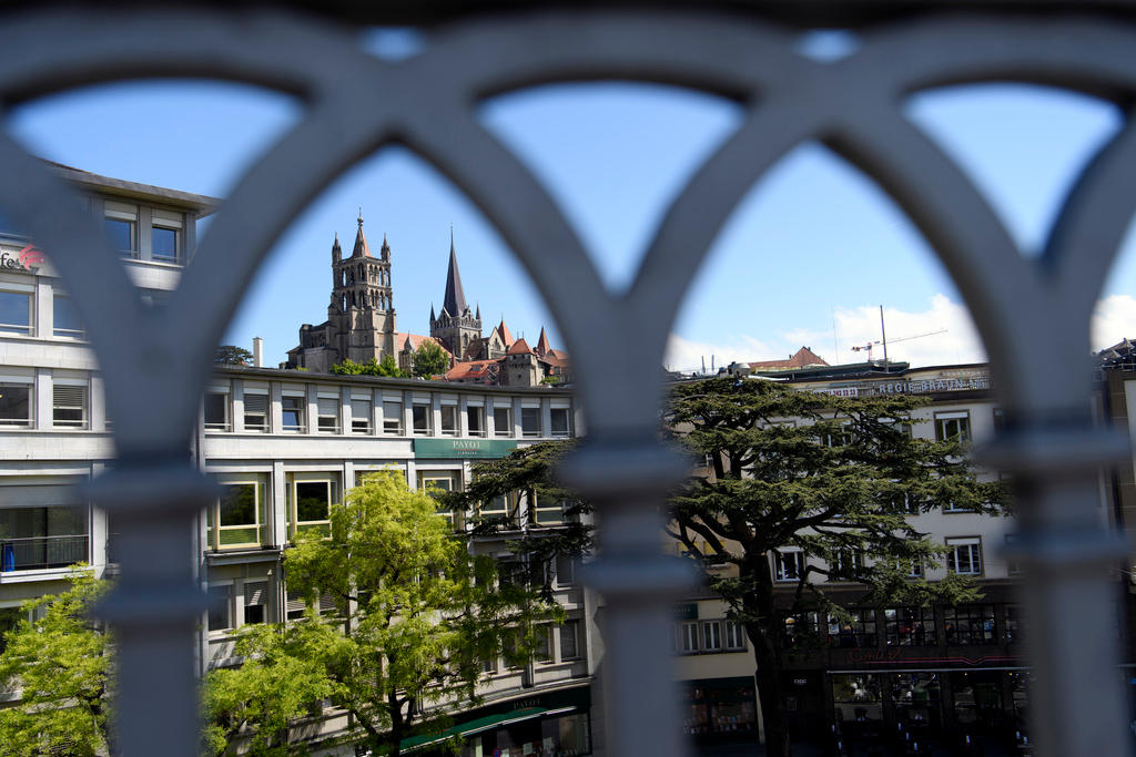 View of Lausanne cathedral