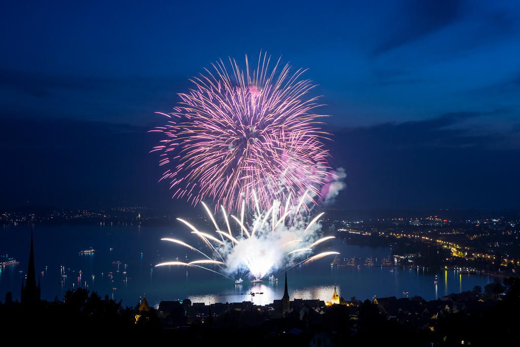 Fireworks over Zug