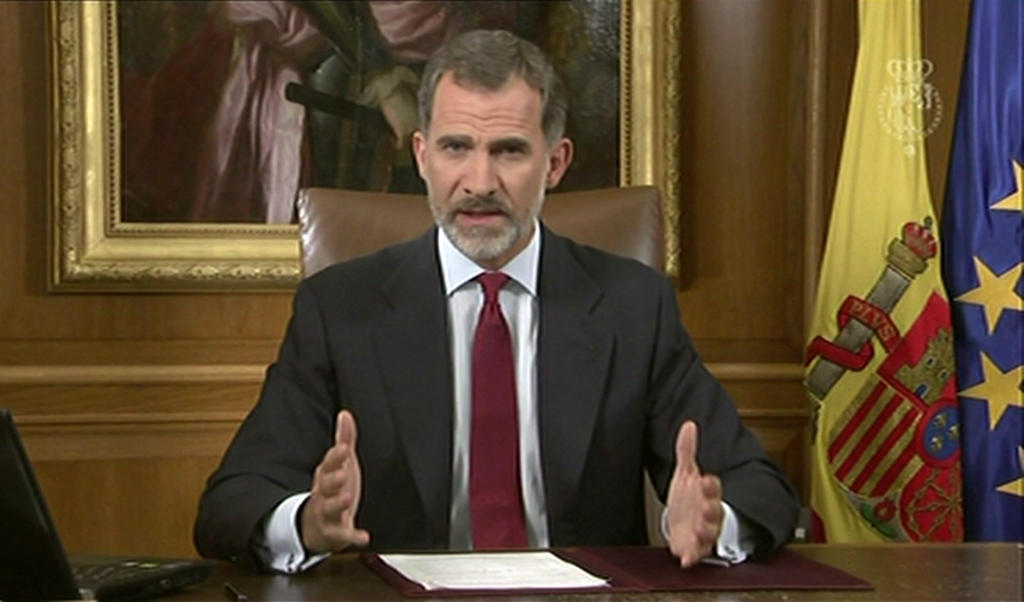 Il duro discorso del re Felipe VI apre alla possibilità che Madrid sospenda parzialmente o totalmente le autorità catalane