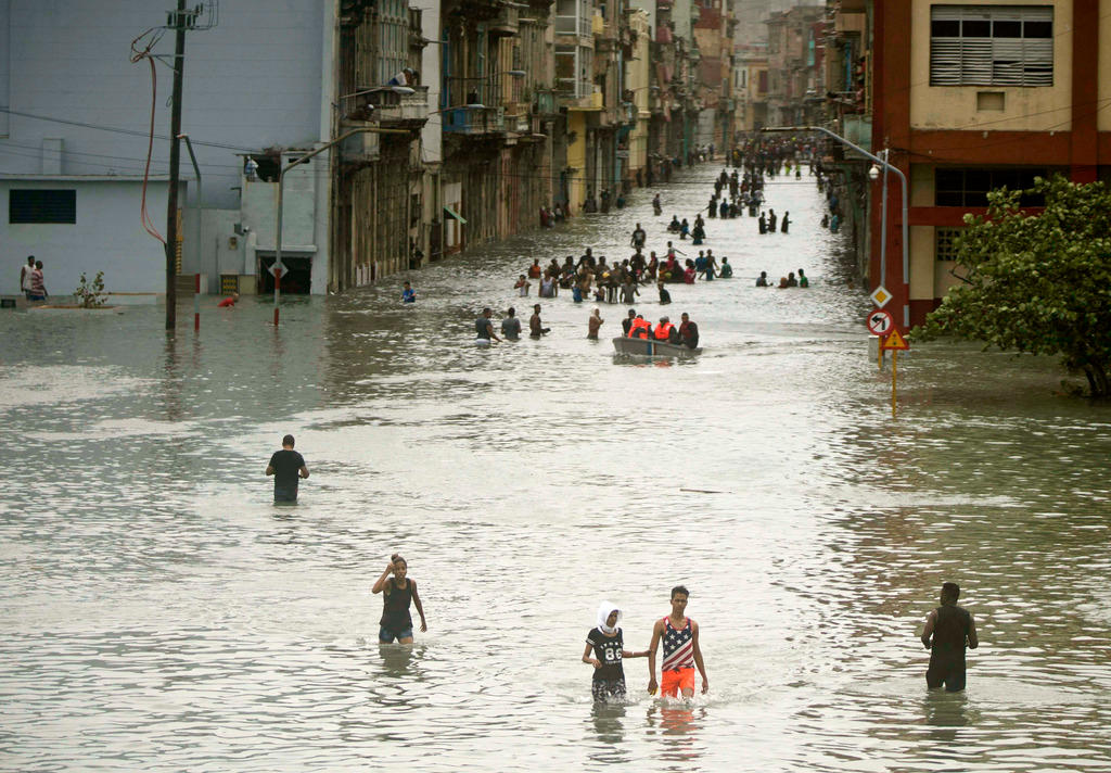 La Habana, inundada por Huracán Irma
