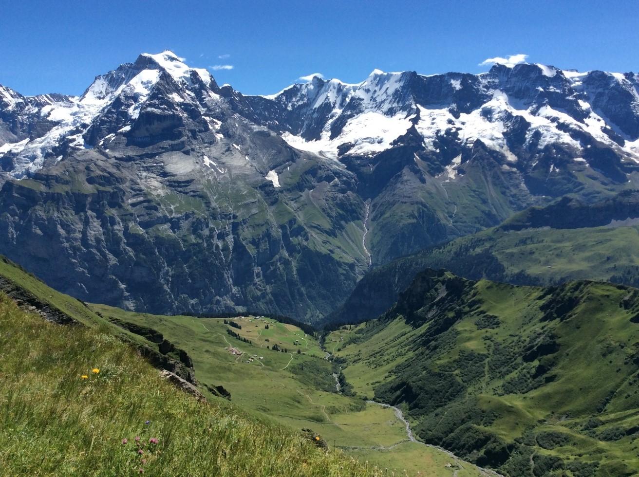 我在瑞士徒步……