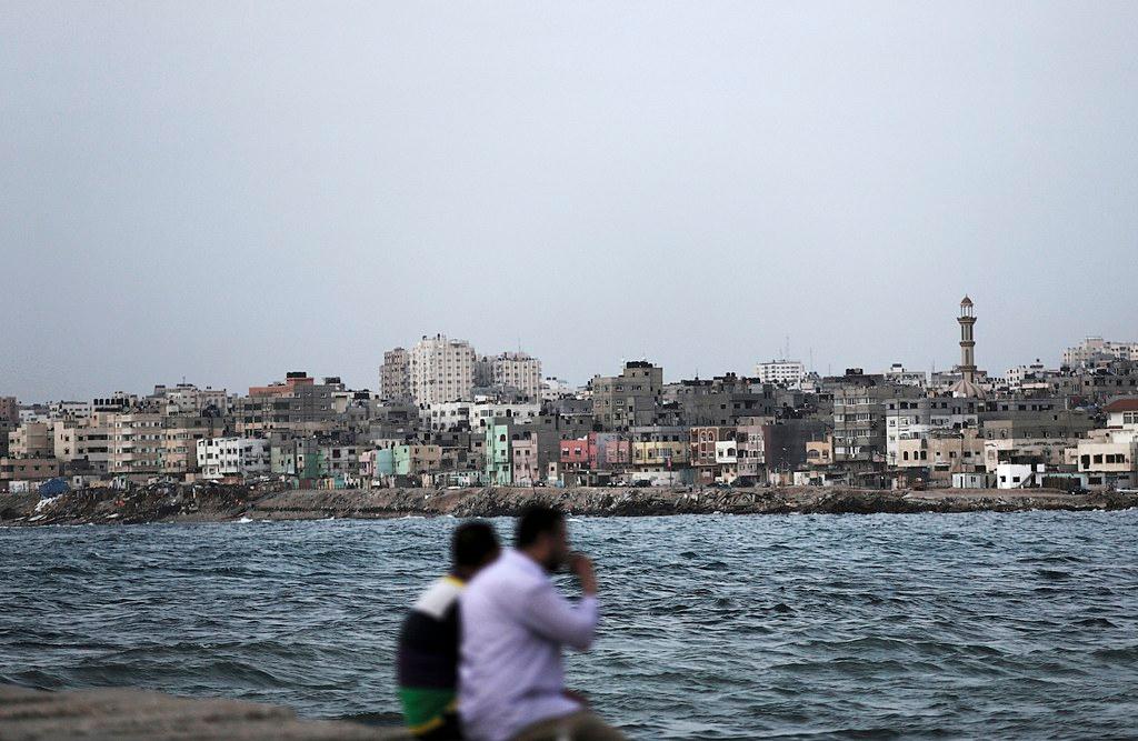 gaza strip seen from the sea