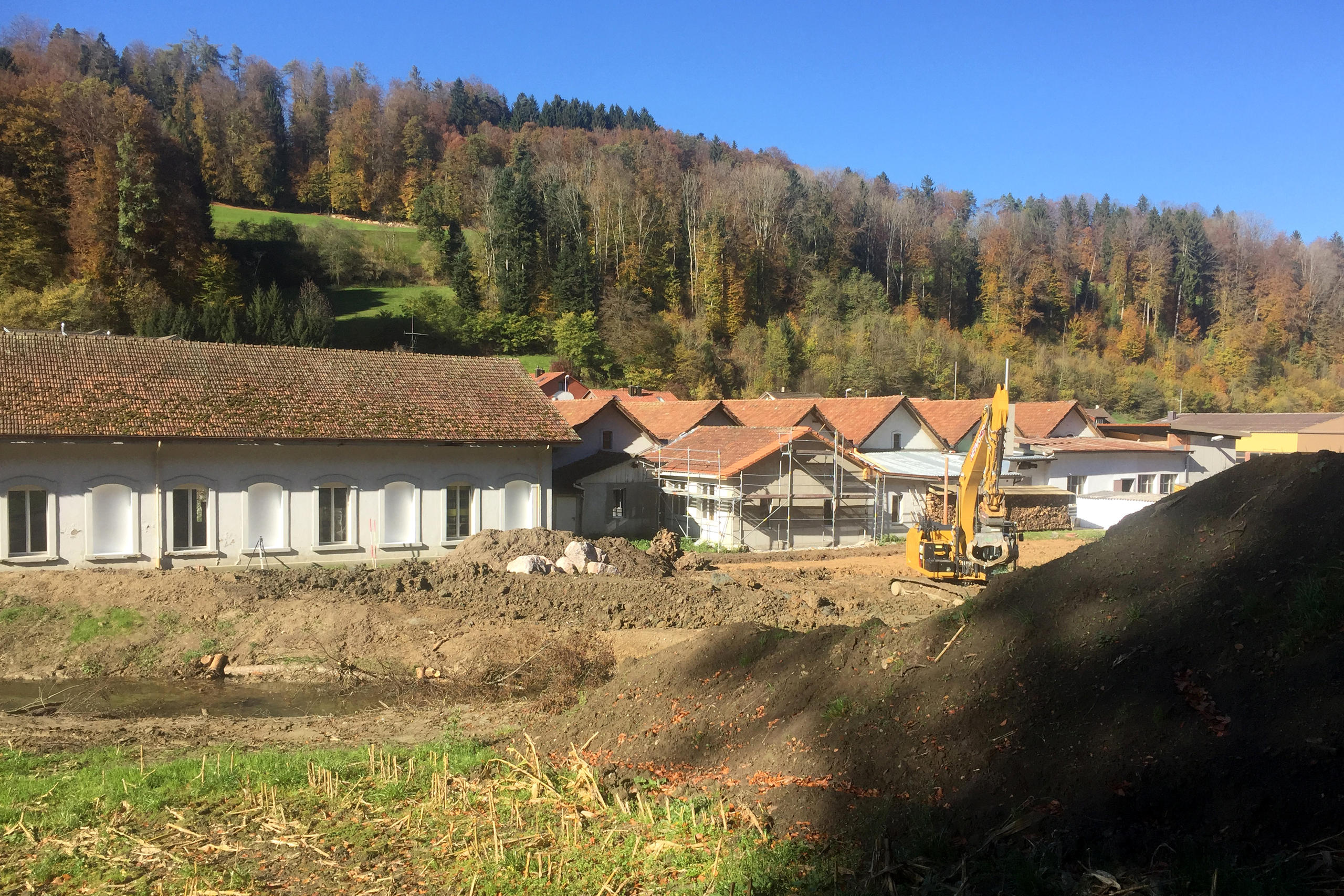 Algumas construções tiveram de ser interditadas. 