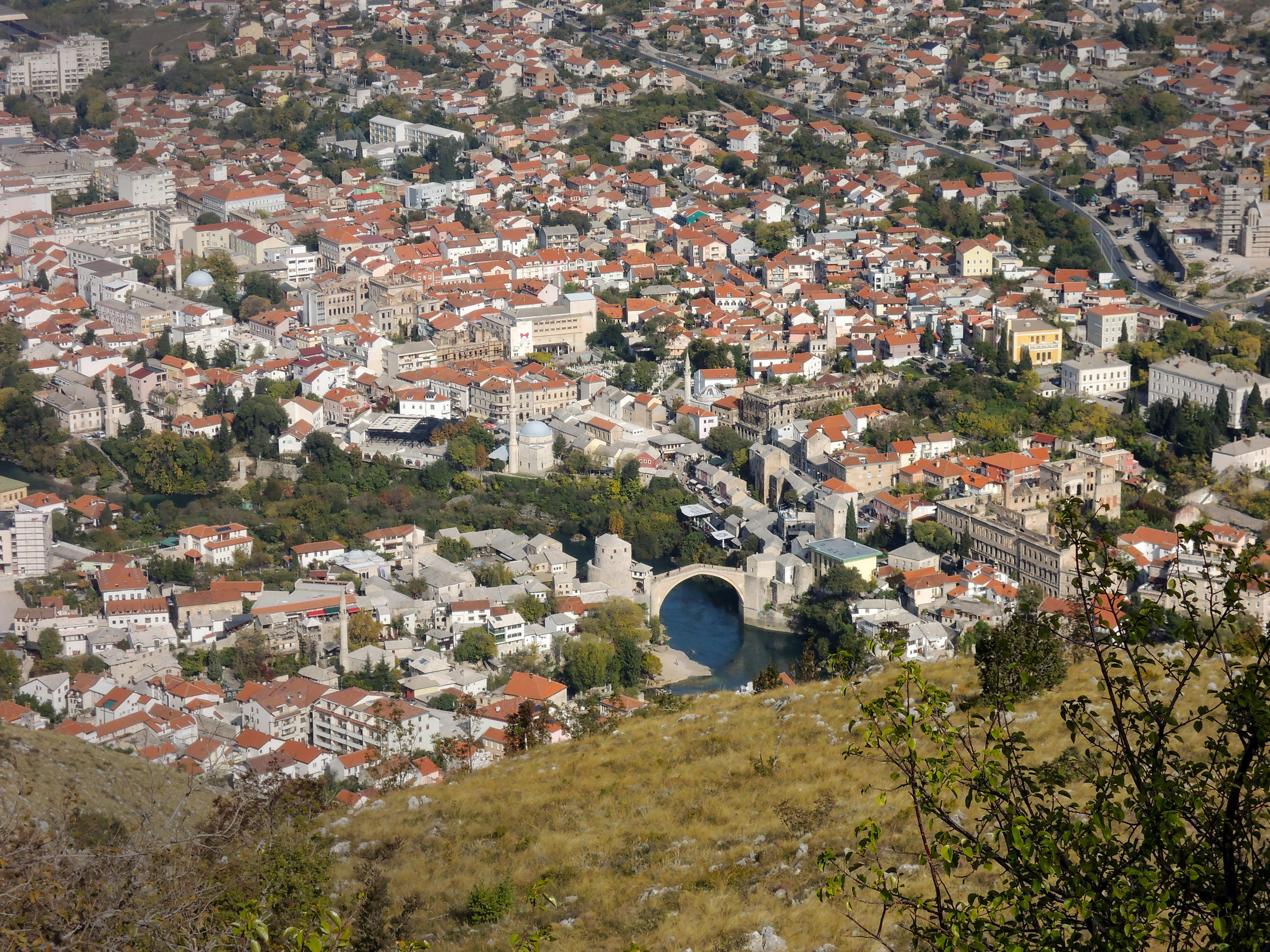 مشهد من مدينة موستار في البوسنة والهرسك