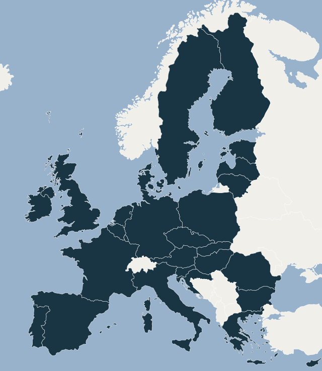 Landkarte Europas