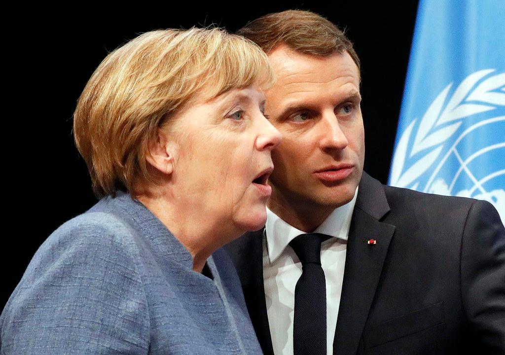 Angela Merkel e Emmanuel Macron