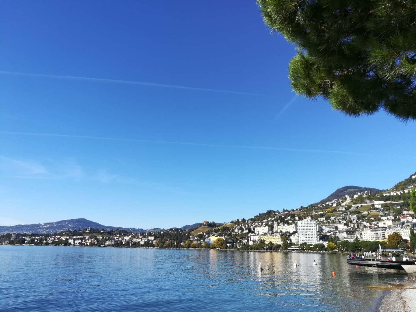 如诗如画的莱芒湖畔