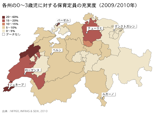 保育定員の地方格差