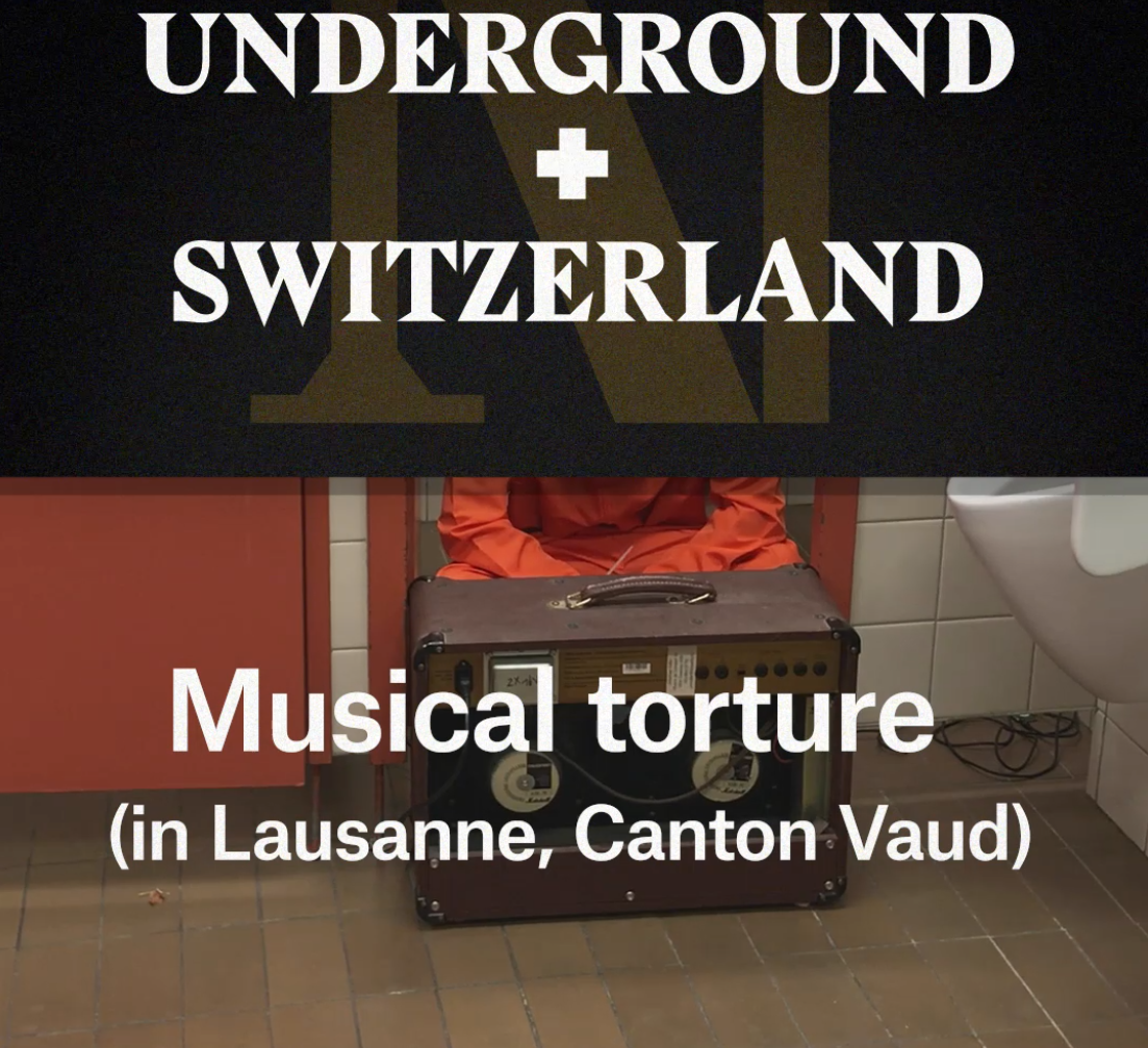 A cover image for a Nouvo video about an artistic setup and social experiment.