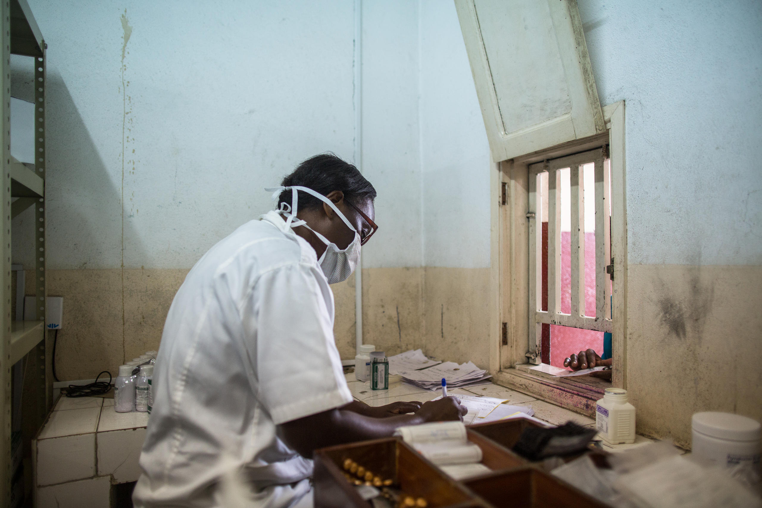 Inside a lab at Centro de Saúde da Munhava in Mozambique