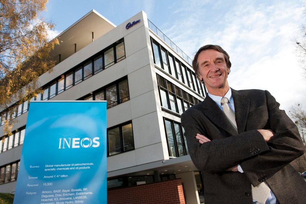 Ineos founder Jim Ratcliffe outside the company s Swiss offices at Rolle on Lake Geneva