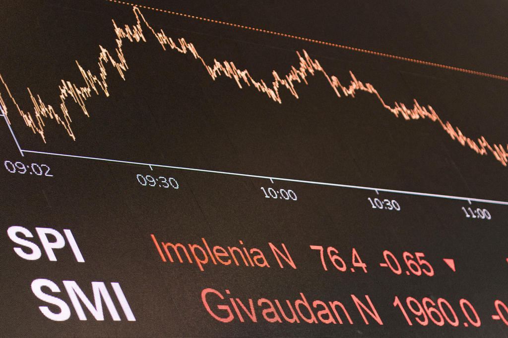 grafico alla borsa svizzera