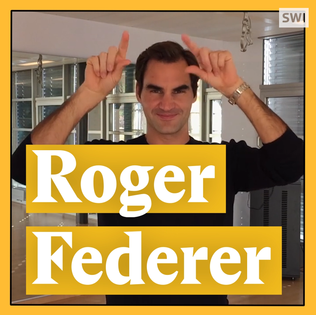 A cover image for a Nouvo video about Roger Federer being the sign of the year.