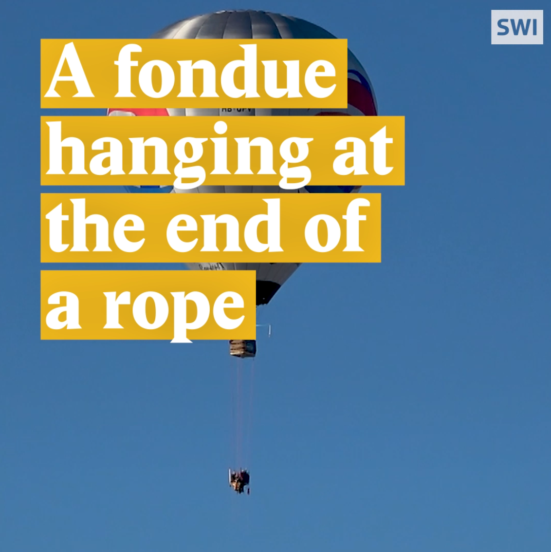 A cover image for a Nouvo video about eating fondue in extreme places.