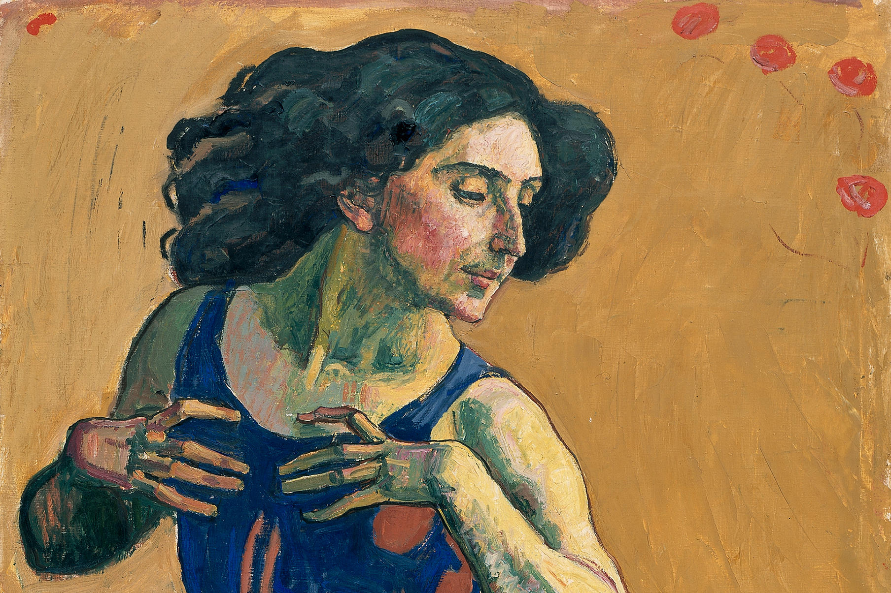 Femme en Extase, Ferdinand Hodler, Öl auf Leinwand auf Holz gespannt