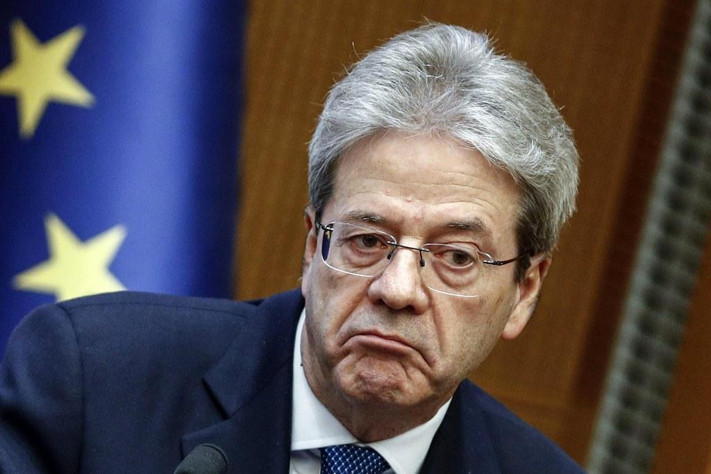 Il premier italiano Paolo Gentiloni durante la conferenza stampa di fine anno, giovedì mattina a Roma.