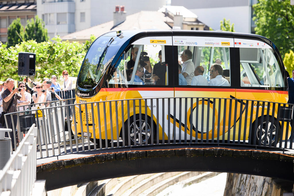 autobus senza conducente a Sion