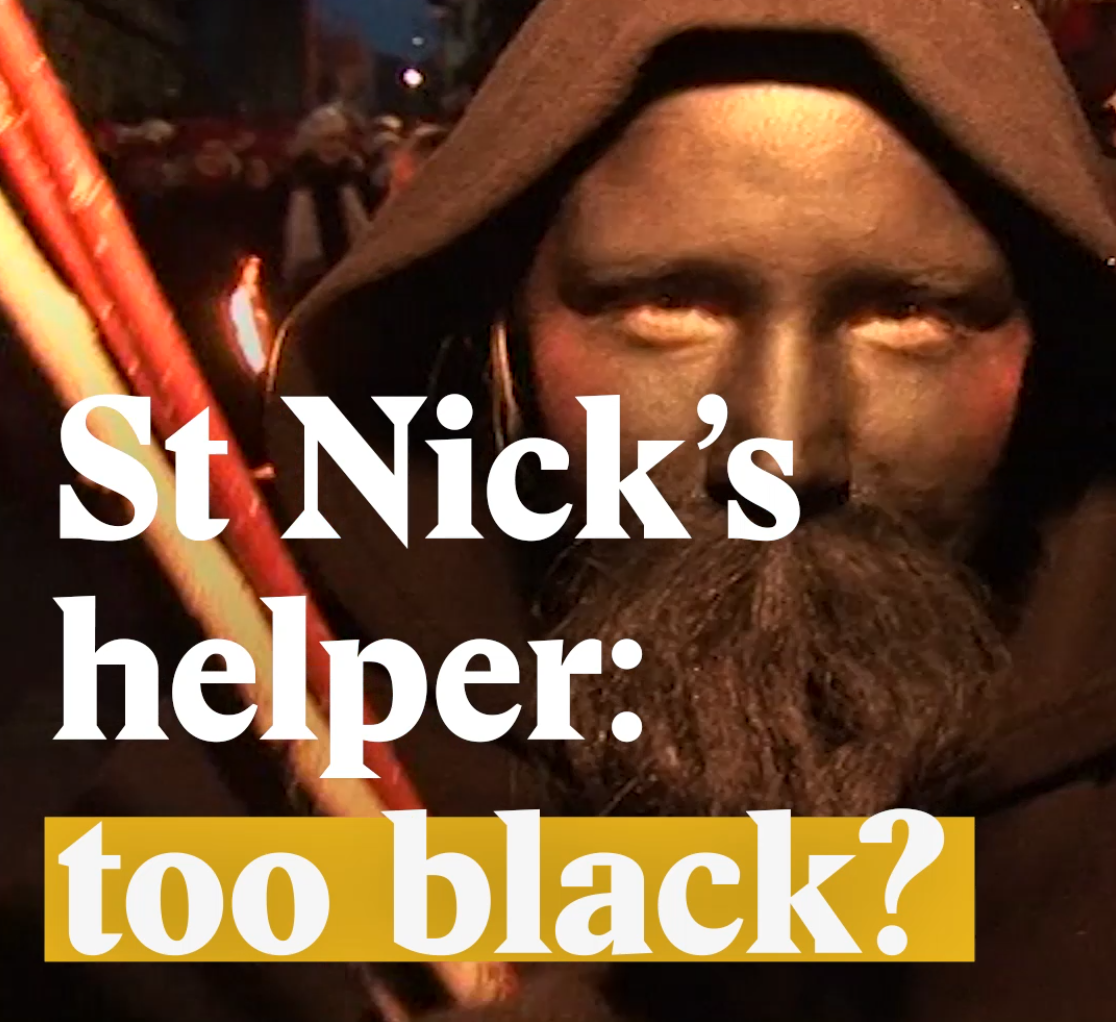 A cover image for a Nouvo video about St Nicholas’s sidekick.