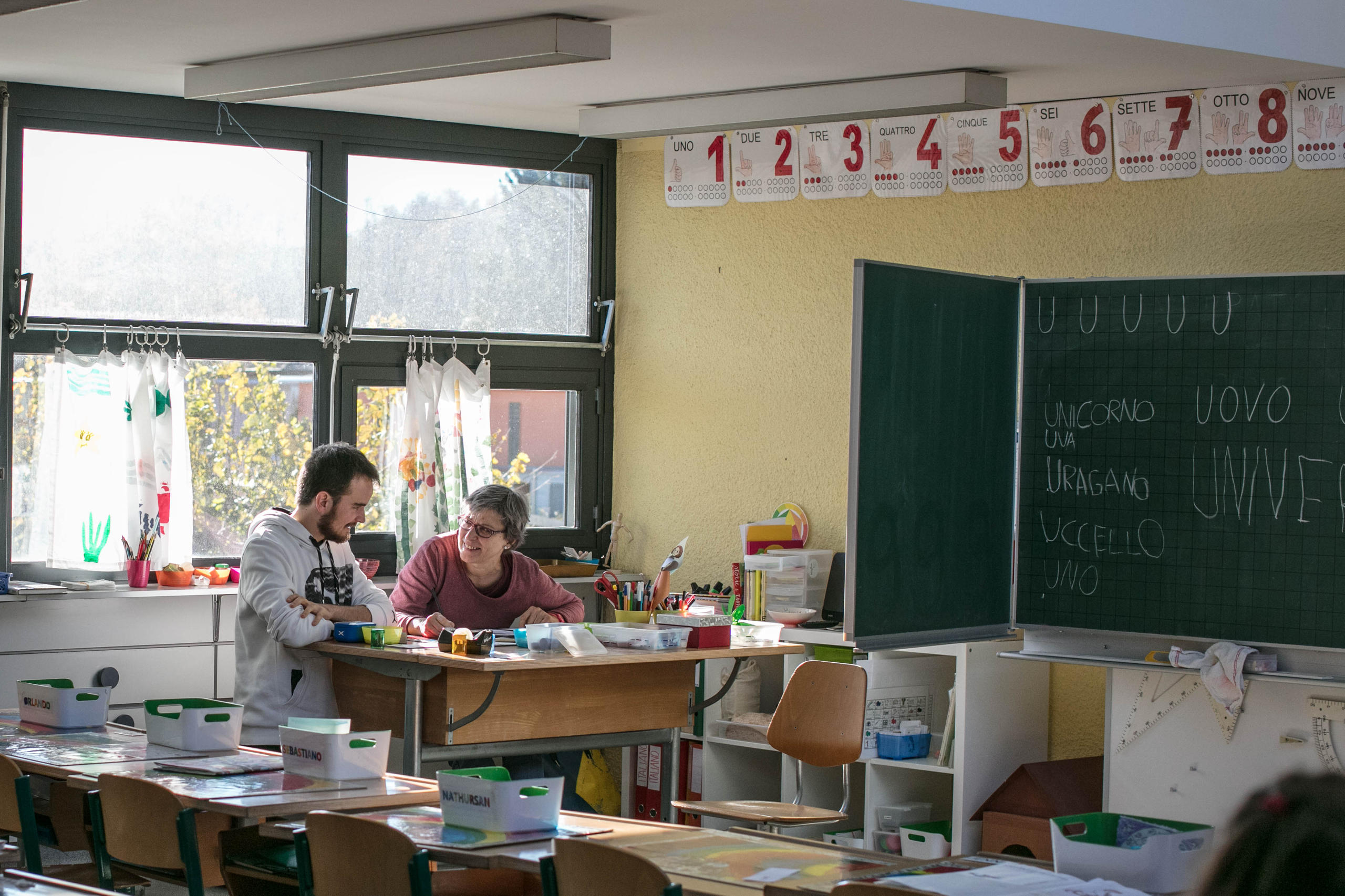 Profesores en el aula