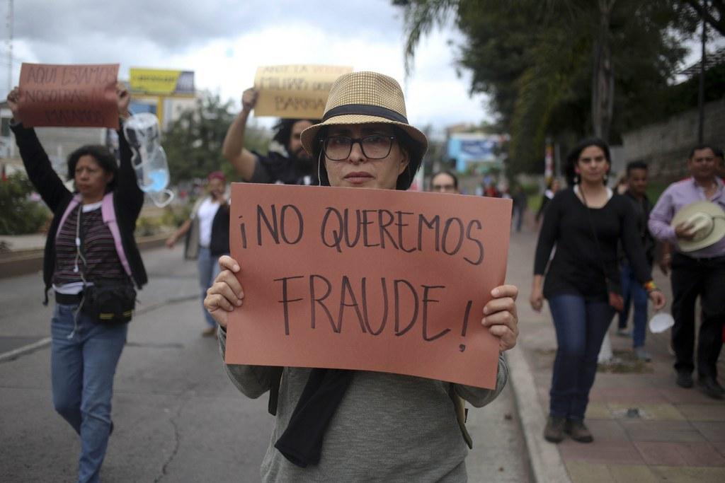 protesta en Honduras