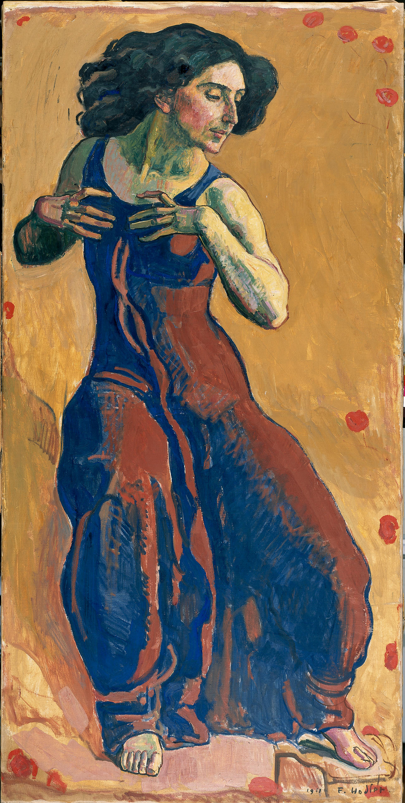 Gemälde von tanzender Frau