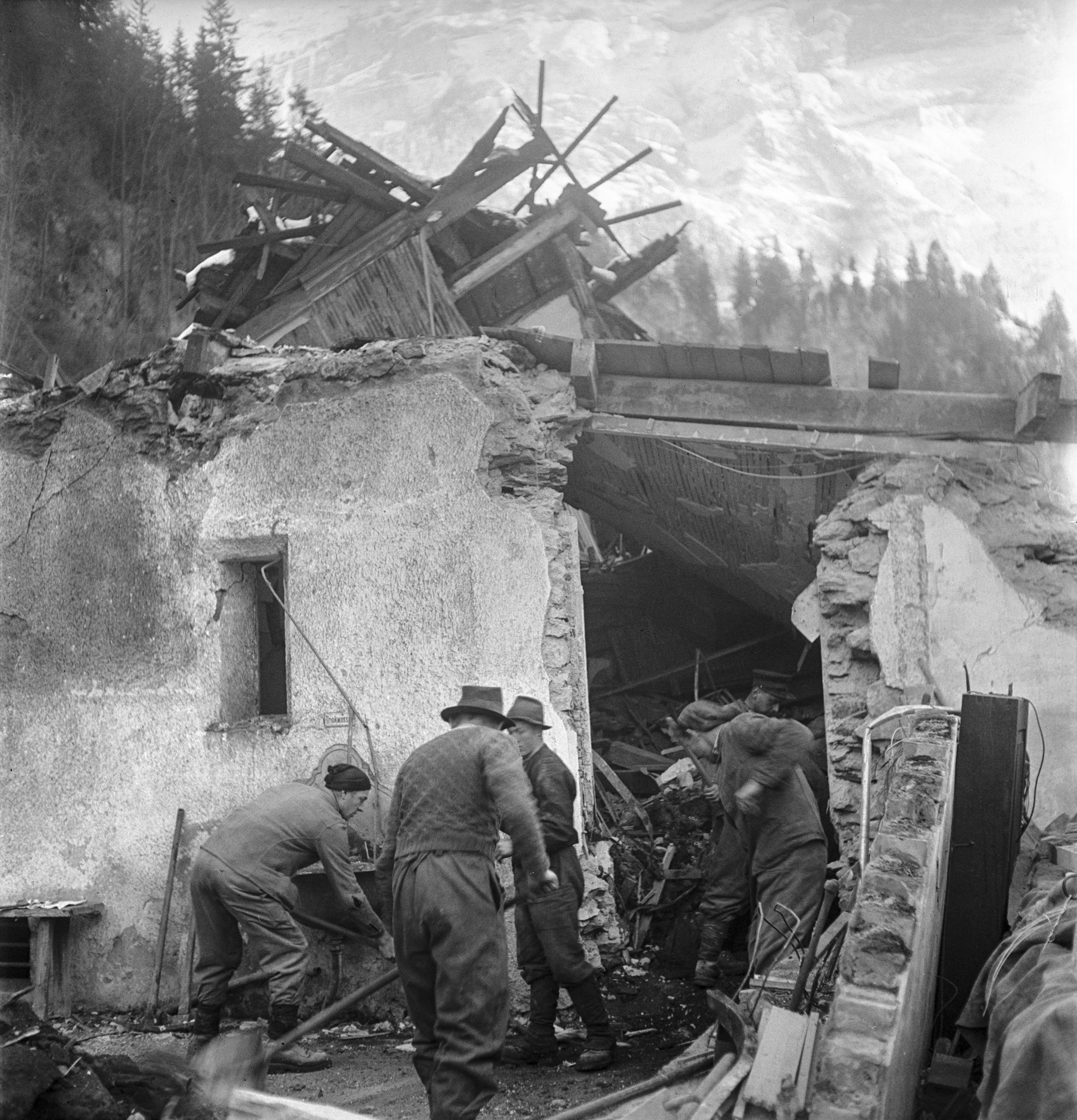 Destroyed house