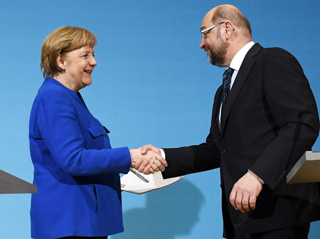 Angela Merkel e Martin Schulz