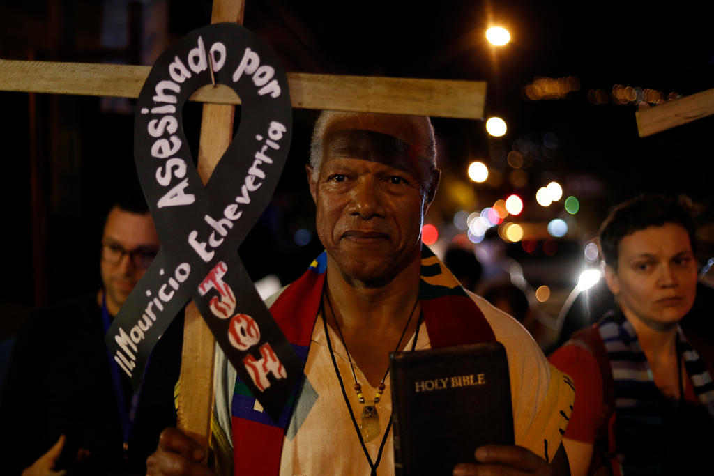 manifestante en Honduras