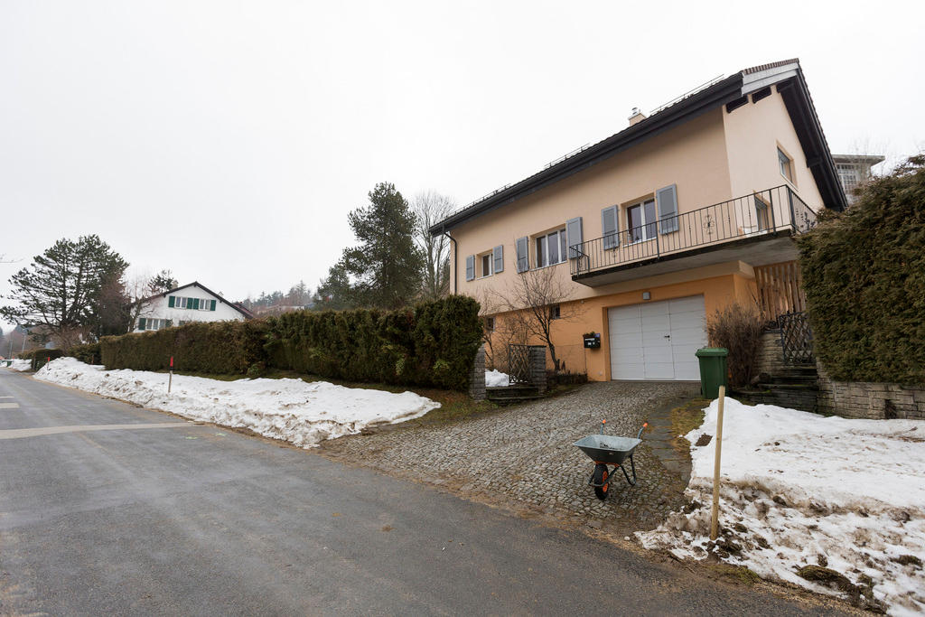 View of a house where people were held hostage