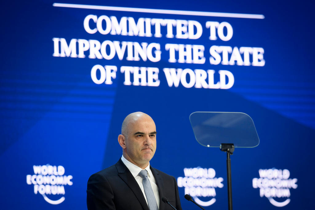 Swiss president at WEF