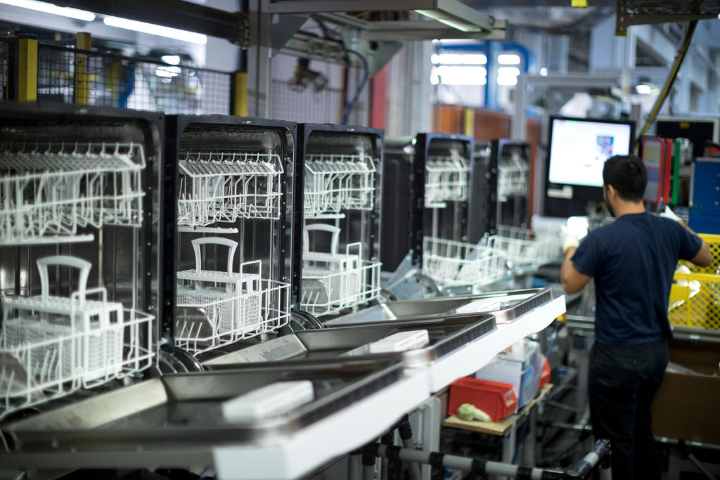 dishwasher assembly line