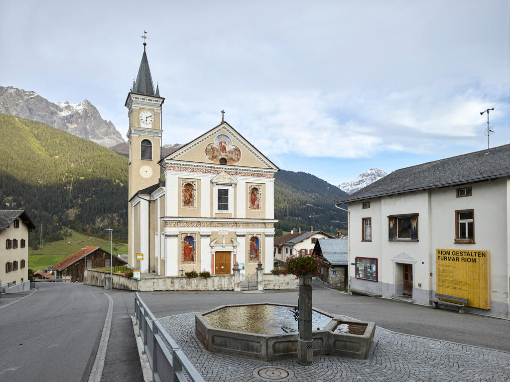 Town square Riom Switzerland