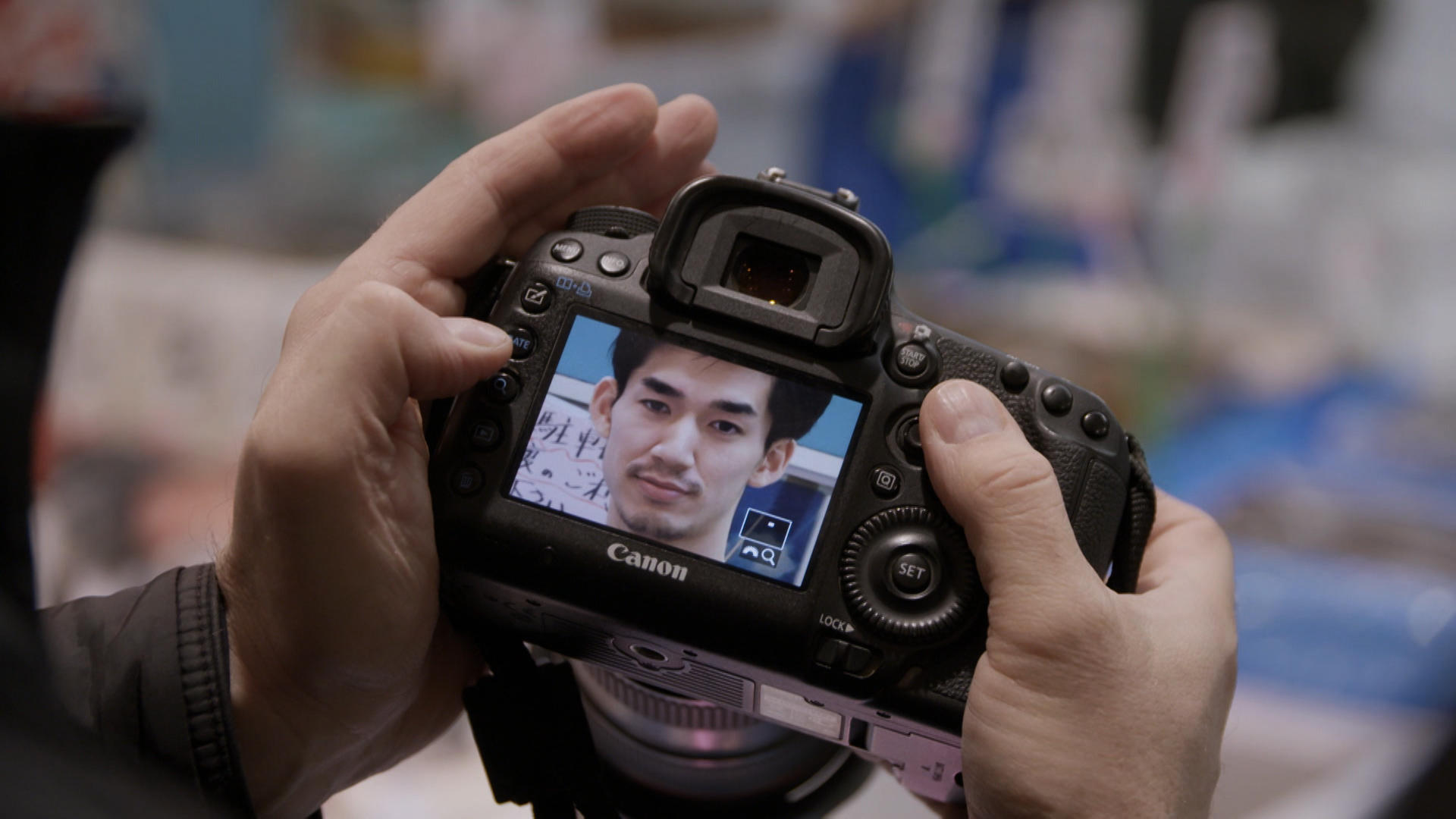 カメラのモニター