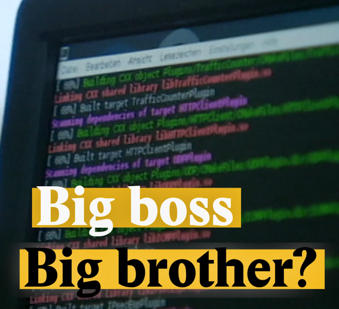 A cover image for a Nouvo video about how your boss has a right to check your professional emails.