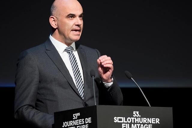 Alain Berset abrindo o Solothurn Film Festival