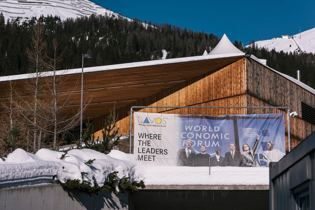 A building at the World Economic Forum