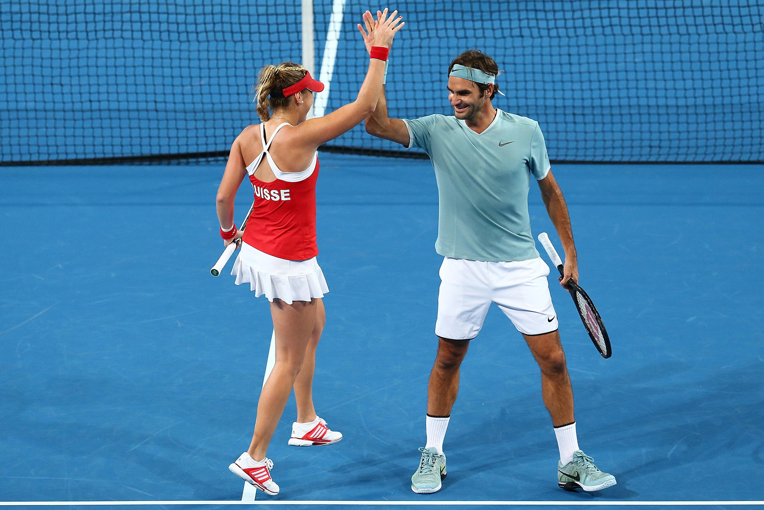 Bencic und Federer