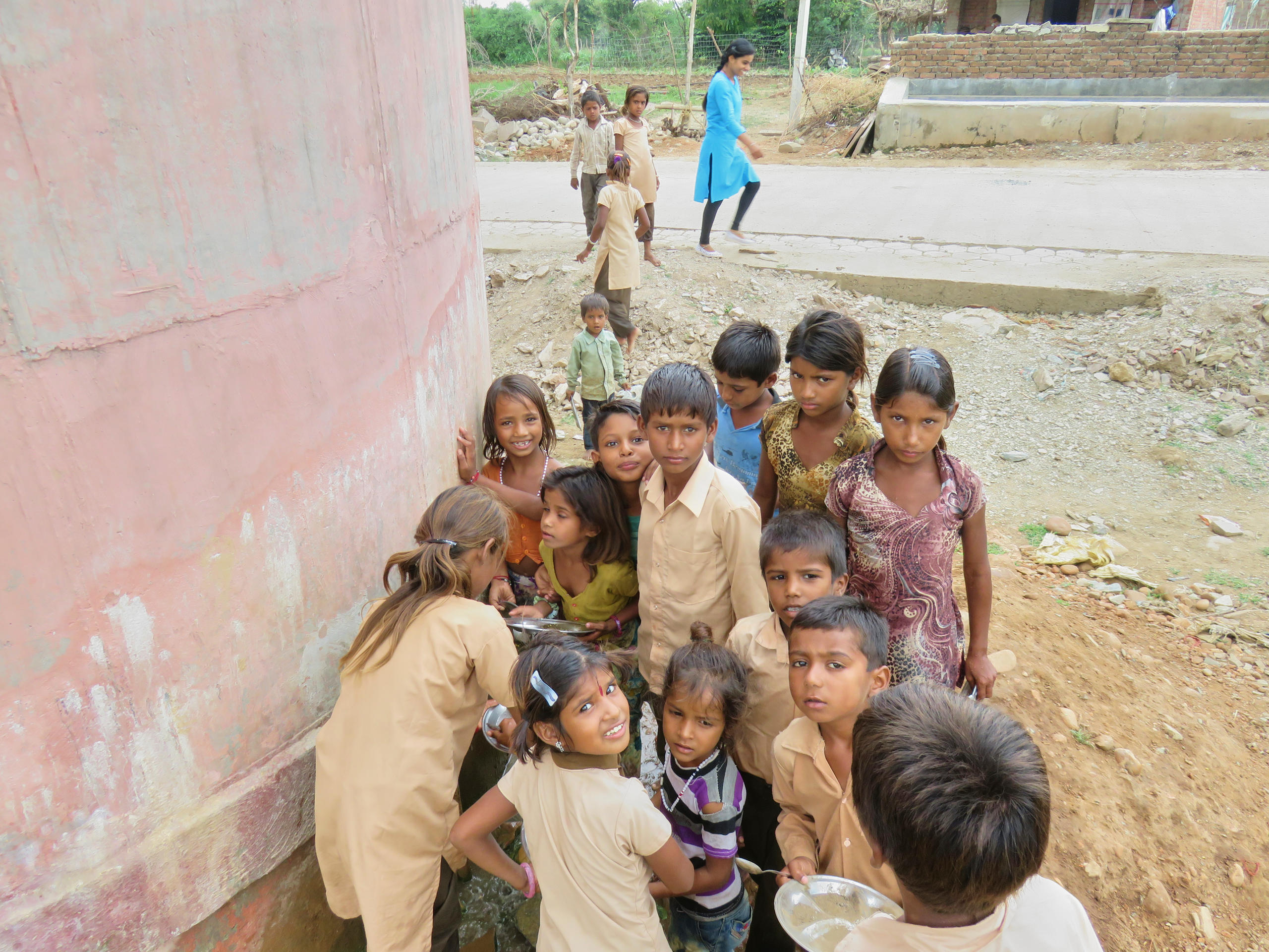 escuela rural en la India