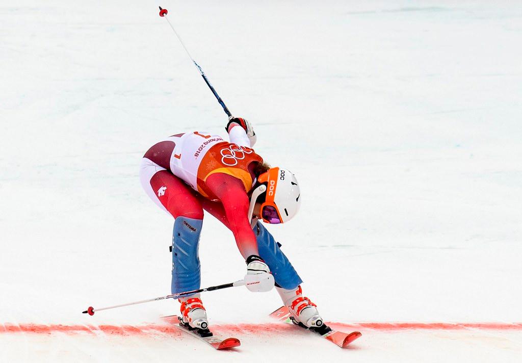 Michelle Gisin gewinnt in der Alpinen Kombination Gold für die Schweiz