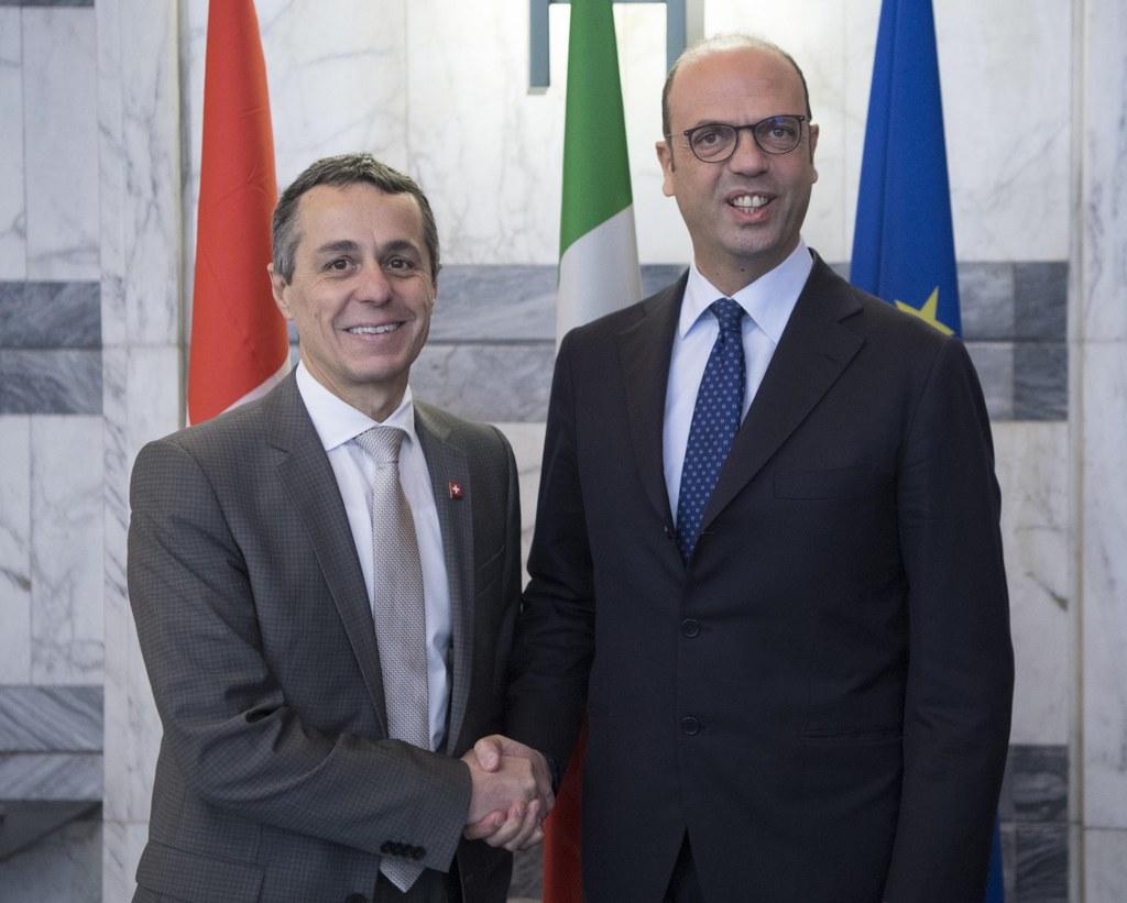 Ignazio Cassis e Angelino Alfano