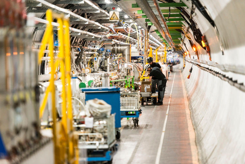 A picture of the Large Hadron Collider